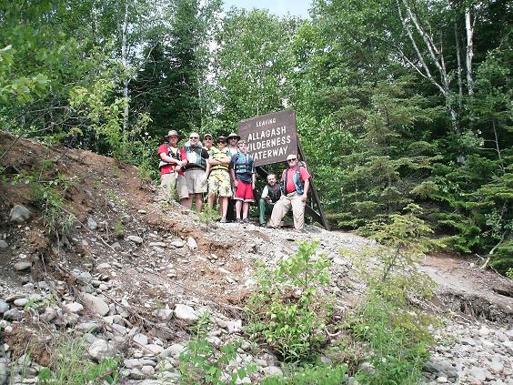 Leaving Allagash Wilderness Waterway sign