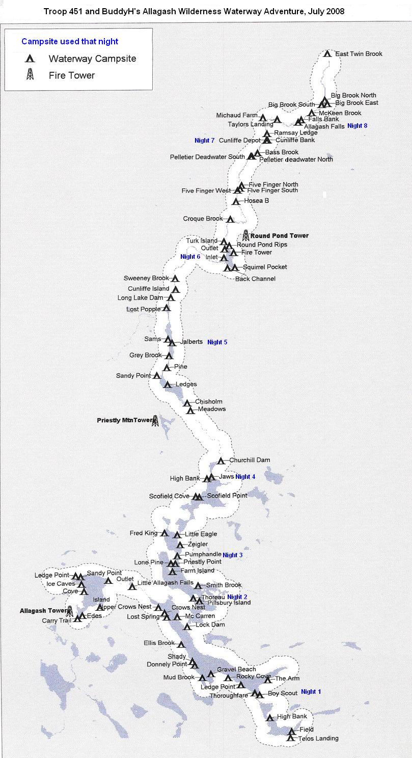 Campsites Used