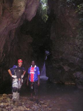 Upstream from cave